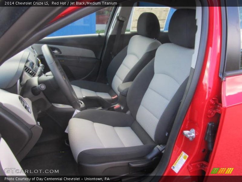 Red Hot / Jet Black/Medium Titanium 2014 Chevrolet Cruze LS