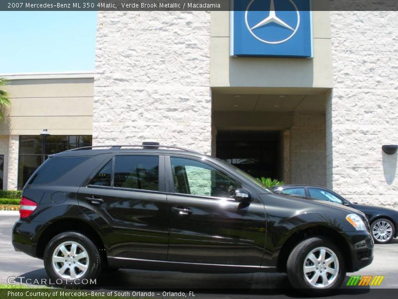 Verde Brook Metallic / Macadamia 2007 Mercedes-Benz ML 350 4Matic