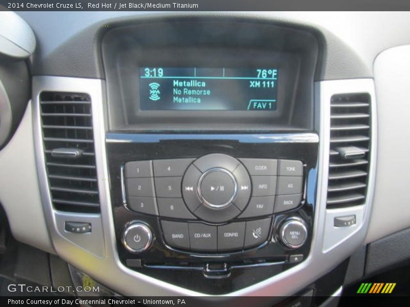 Red Hot / Jet Black/Medium Titanium 2014 Chevrolet Cruze LS