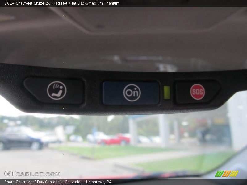 Red Hot / Jet Black/Medium Titanium 2014 Chevrolet Cruze LS