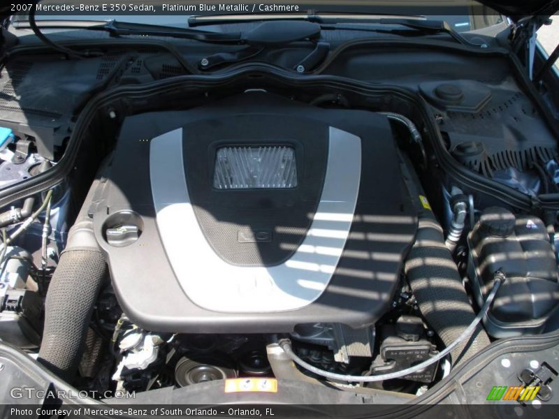 Platinum Blue Metallic / Cashmere 2007 Mercedes-Benz E 350 Sedan