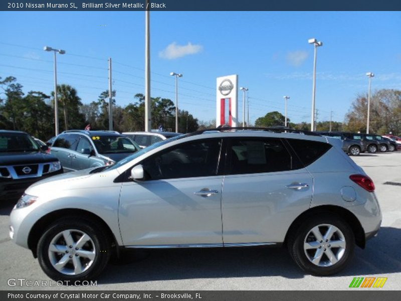 Brilliant Silver Metallic / Black 2010 Nissan Murano SL