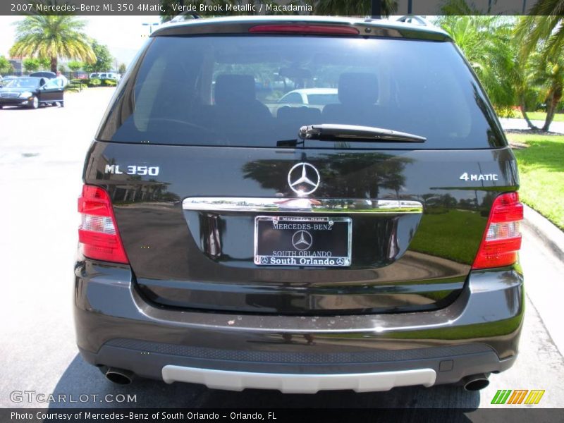 Verde Brook Metallic / Macadamia 2007 Mercedes-Benz ML 350 4Matic
