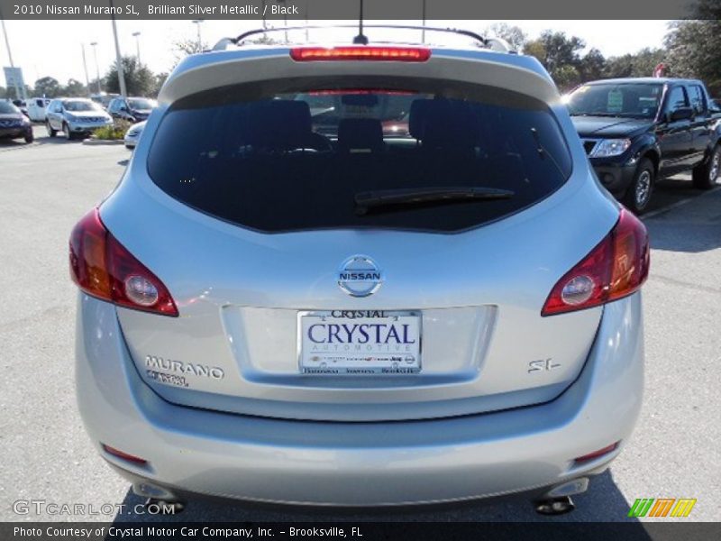 Brilliant Silver Metallic / Black 2010 Nissan Murano SL