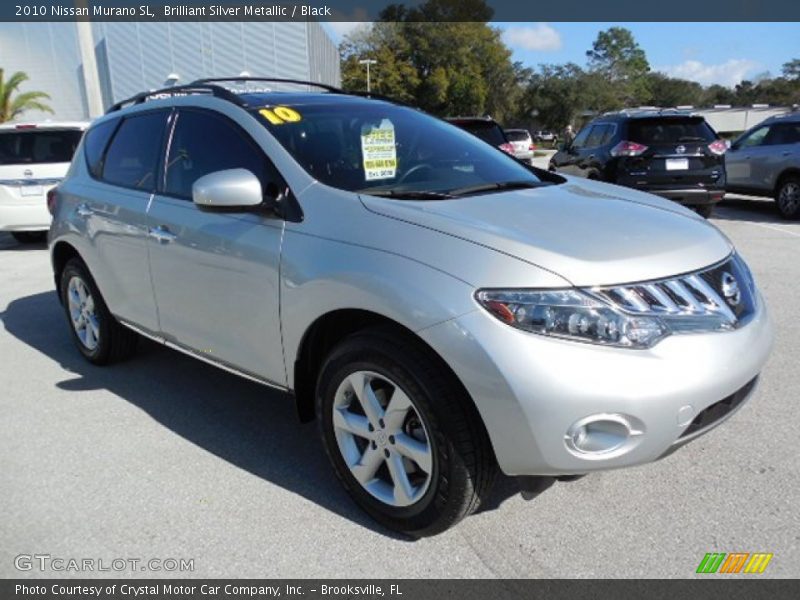 Brilliant Silver Metallic / Black 2010 Nissan Murano SL