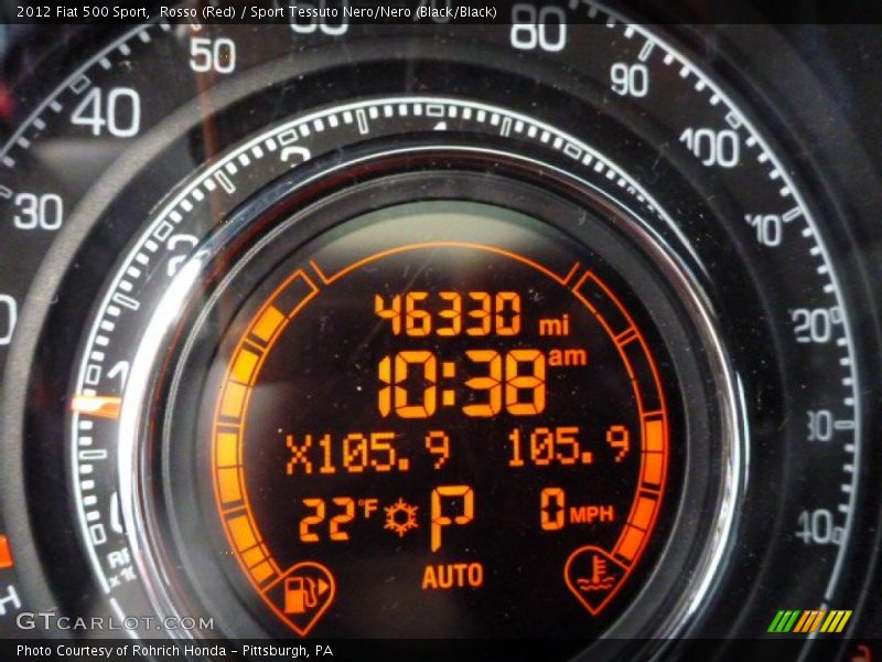  2012 500 Sport Sport Gauges
