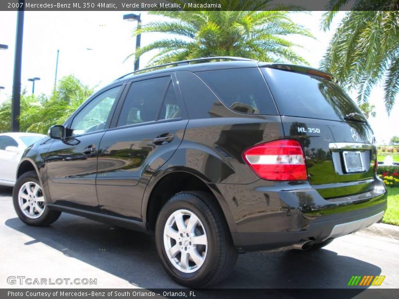 Verde Brook Metallic / Macadamia 2007 Mercedes-Benz ML 350 4Matic