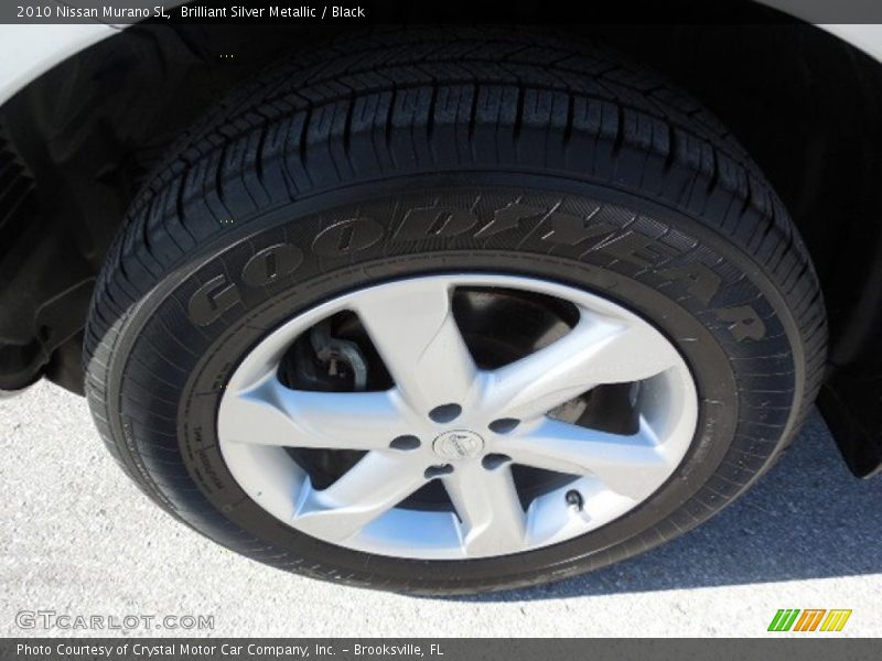 Brilliant Silver Metallic / Black 2010 Nissan Murano SL