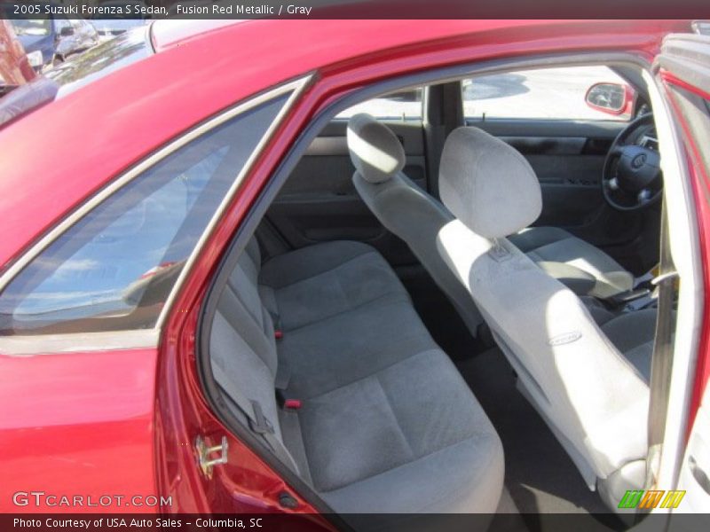 Fusion Red Metallic / Gray 2005 Suzuki Forenza S Sedan