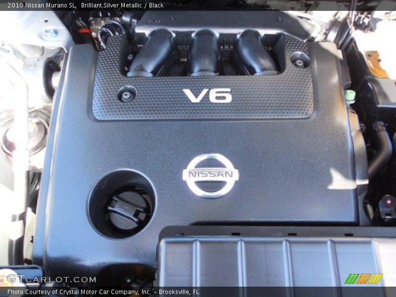 Brilliant Silver Metallic / Black 2010 Nissan Murano SL