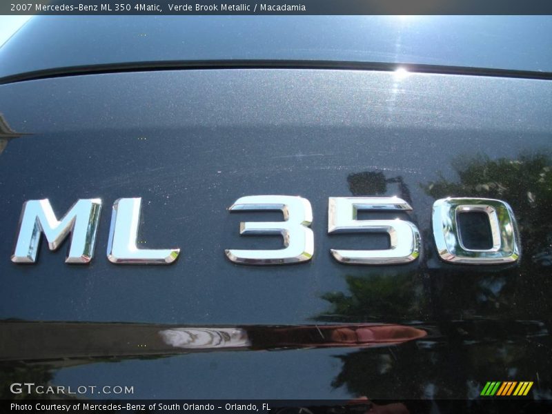Verde Brook Metallic / Macadamia 2007 Mercedes-Benz ML 350 4Matic