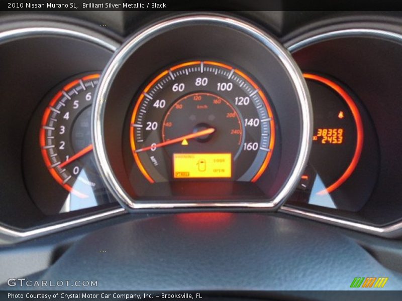 Brilliant Silver Metallic / Black 2010 Nissan Murano SL