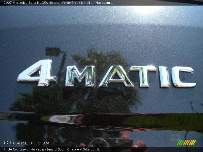 Verde Brook Metallic / Macadamia 2007 Mercedes-Benz ML 350 4Matic