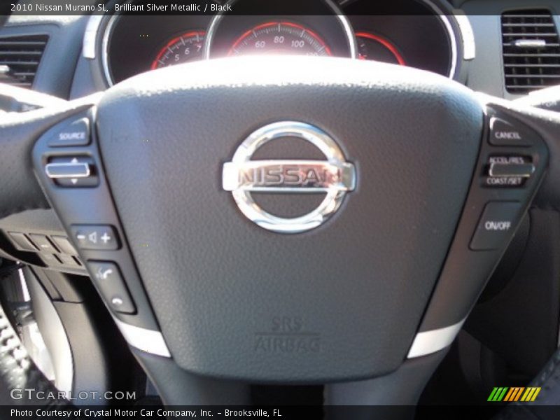 Brilliant Silver Metallic / Black 2010 Nissan Murano SL