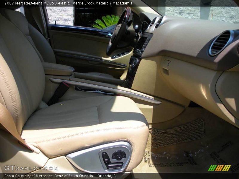 Verde Brook Metallic / Macadamia 2007 Mercedes-Benz ML 350 4Matic