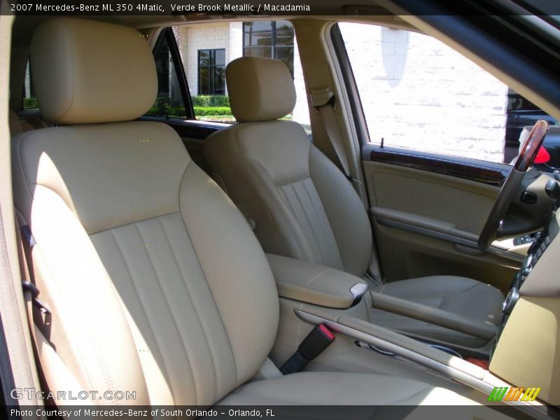Verde Brook Metallic / Macadamia 2007 Mercedes-Benz ML 350 4Matic