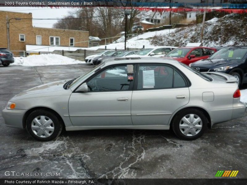 Silverstream Opal / Black 2001 Toyota Corolla S