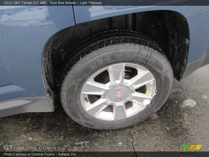Steel Blue Metallic / Light Titanium 2012 GMC Terrain SLT AWD