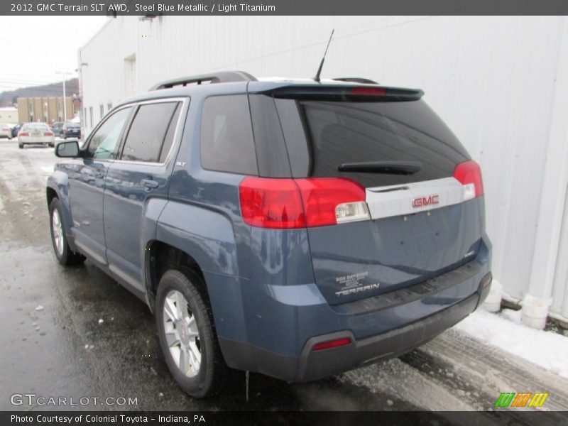 Steel Blue Metallic / Light Titanium 2012 GMC Terrain SLT AWD