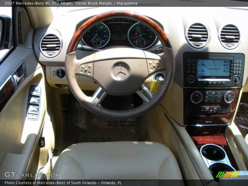 Verde Brook Metallic / Macadamia 2007 Mercedes-Benz ML 350 4Matic