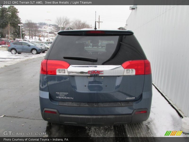 Steel Blue Metallic / Light Titanium 2012 GMC Terrain SLT AWD