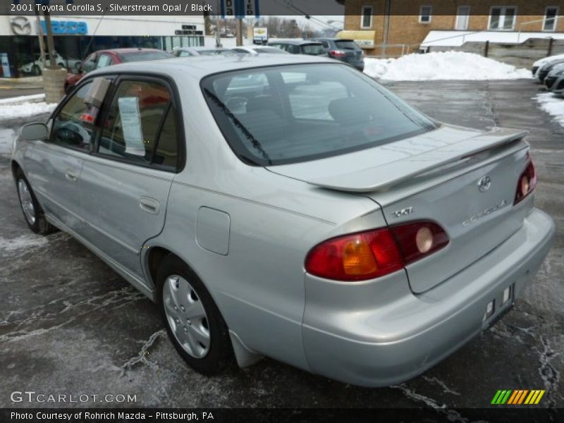 Silverstream Opal / Black 2001 Toyota Corolla S