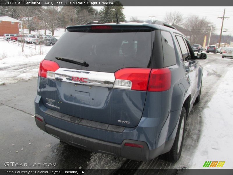 Steel Blue Metallic / Light Titanium 2012 GMC Terrain SLT AWD