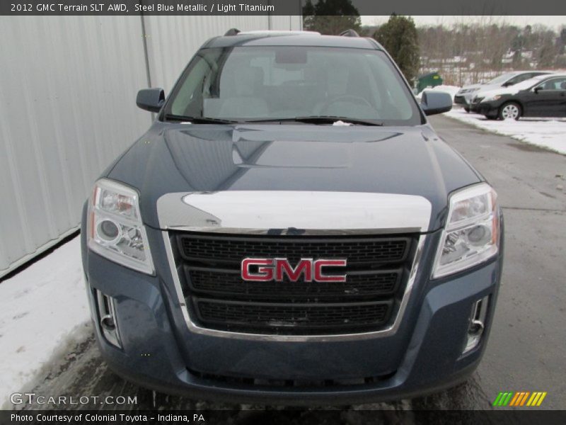 Steel Blue Metallic / Light Titanium 2012 GMC Terrain SLT AWD