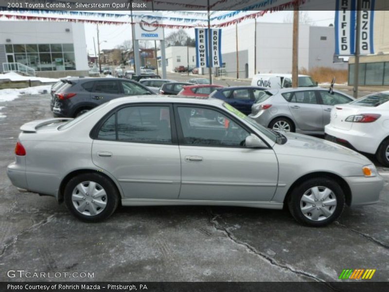 Silverstream Opal / Black 2001 Toyota Corolla S