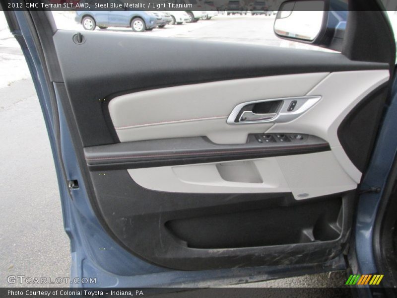 Steel Blue Metallic / Light Titanium 2012 GMC Terrain SLT AWD