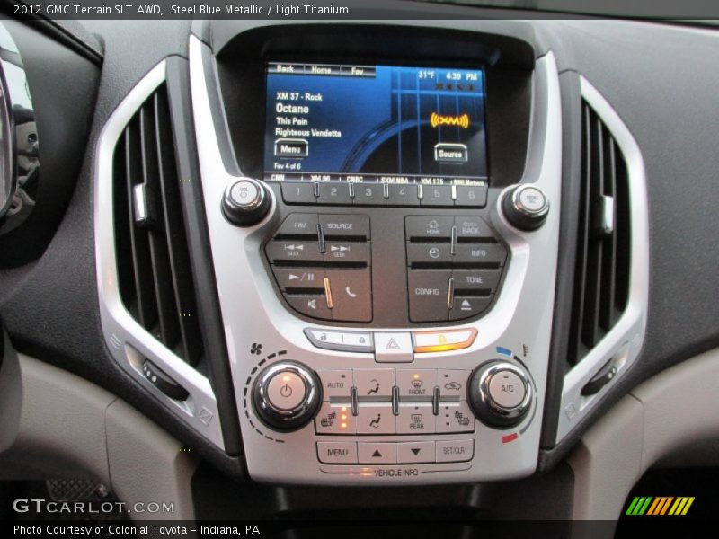 Steel Blue Metallic / Light Titanium 2012 GMC Terrain SLT AWD