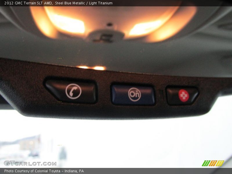 Steel Blue Metallic / Light Titanium 2012 GMC Terrain SLT AWD