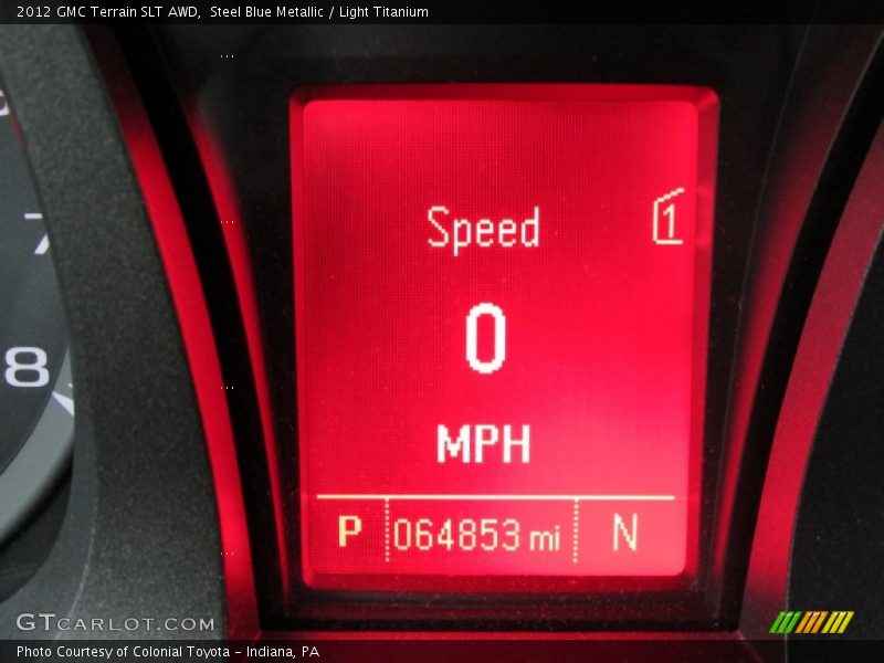 Steel Blue Metallic / Light Titanium 2012 GMC Terrain SLT AWD