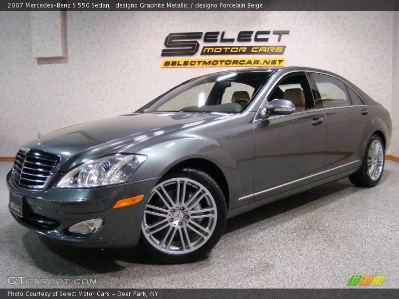 designo Graphite Metallic / designo Porcelain Beige 2007 Mercedes-Benz S 550 Sedan