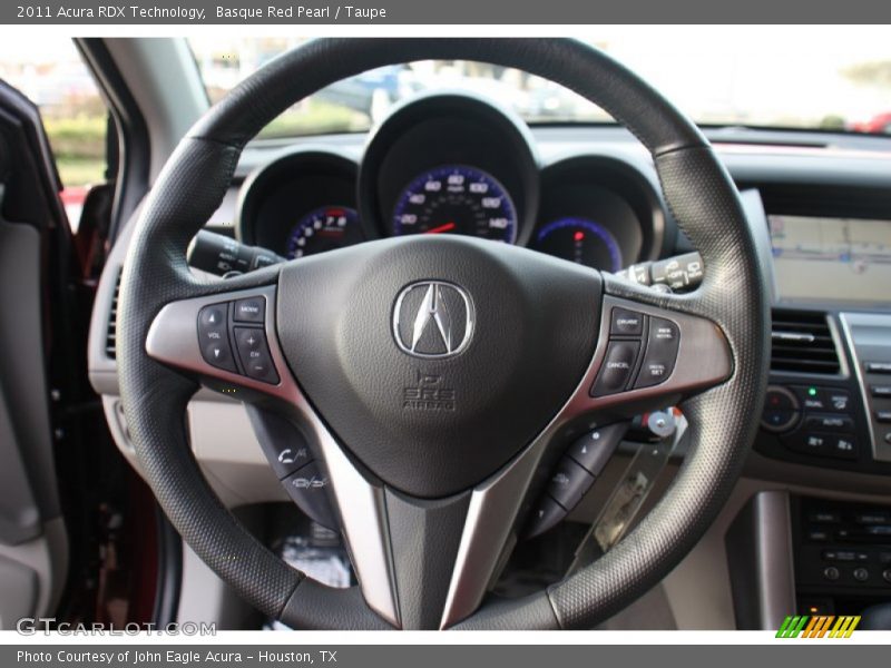 Basque Red Pearl / Taupe 2011 Acura RDX Technology