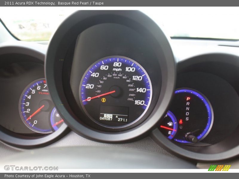 Basque Red Pearl / Taupe 2011 Acura RDX Technology