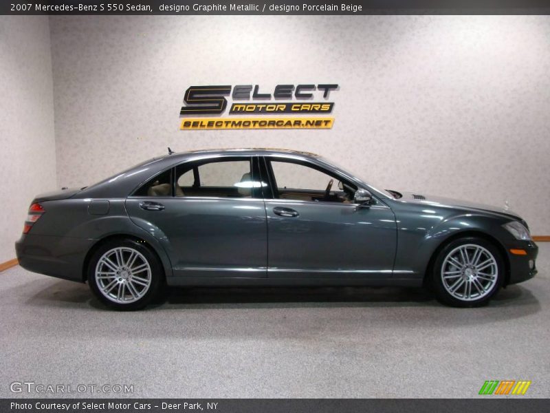 designo Graphite Metallic / designo Porcelain Beige 2007 Mercedes-Benz S 550 Sedan