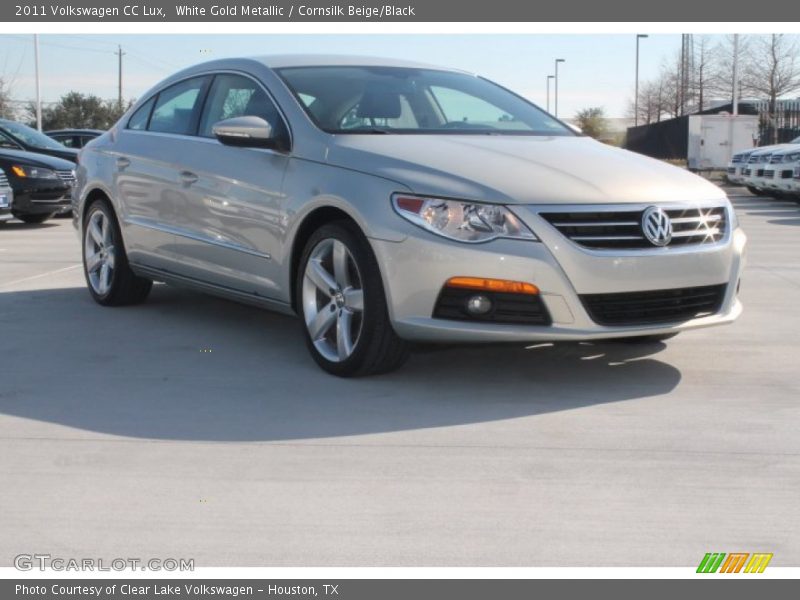 White Gold Metallic / Cornsilk Beige/Black 2011 Volkswagen CC Lux