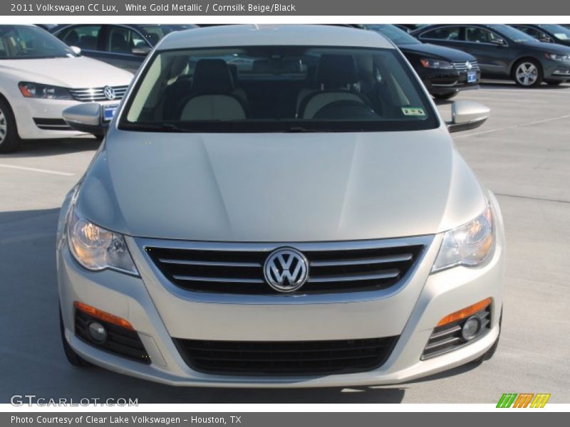 White Gold Metallic / Cornsilk Beige/Black 2011 Volkswagen CC Lux