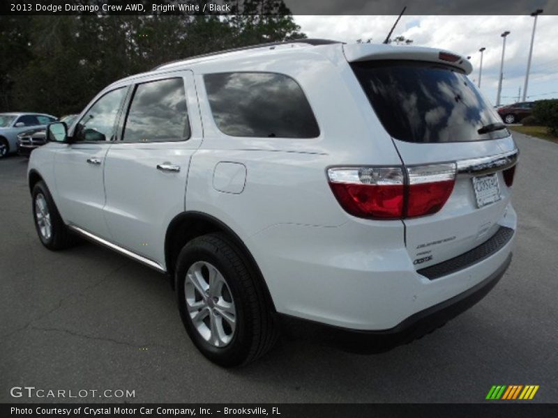 Bright White / Black 2013 Dodge Durango Crew AWD