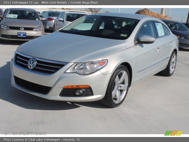 White Gold Metallic / Cornsilk Beige/Black 2011 Volkswagen CC Lux