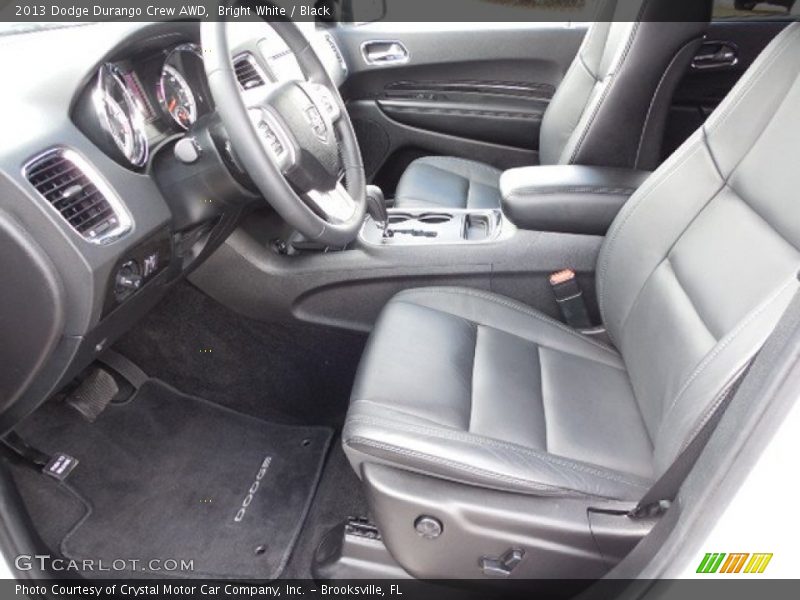 Bright White / Black 2013 Dodge Durango Crew AWD