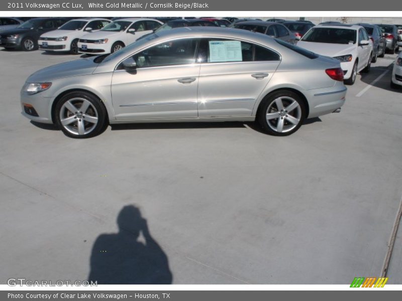White Gold Metallic / Cornsilk Beige/Black 2011 Volkswagen CC Lux