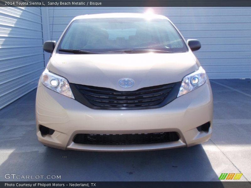 Sandy Beach Metallic / Bisque 2014 Toyota Sienna L