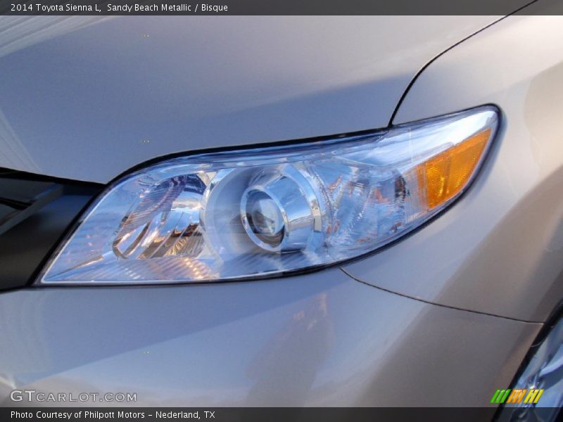 Sandy Beach Metallic / Bisque 2014 Toyota Sienna L