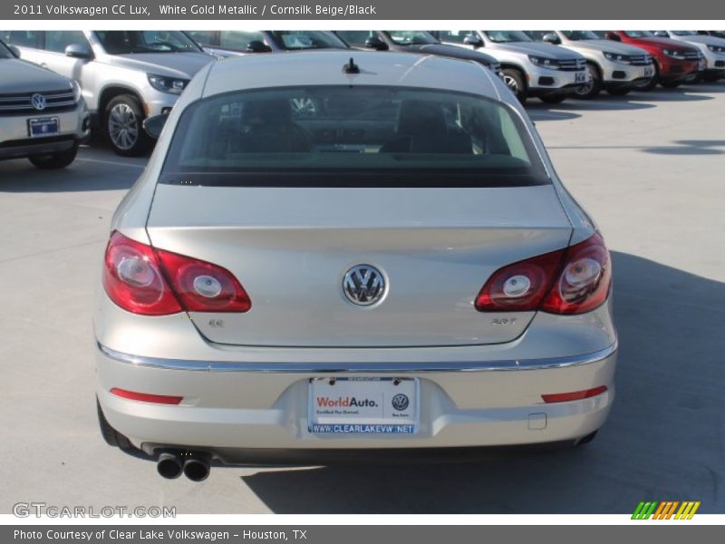 White Gold Metallic / Cornsilk Beige/Black 2011 Volkswagen CC Lux