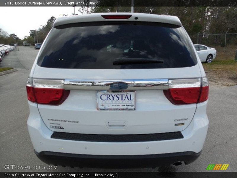 Bright White / Black 2013 Dodge Durango Crew AWD