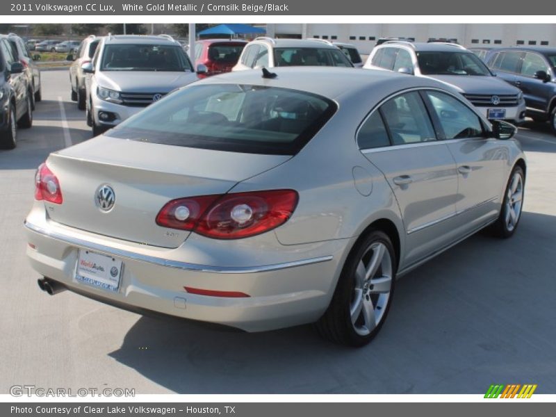 White Gold Metallic / Cornsilk Beige/Black 2011 Volkswagen CC Lux