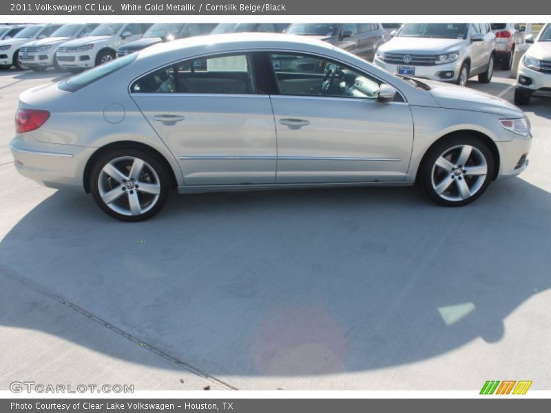 White Gold Metallic / Cornsilk Beige/Black 2011 Volkswagen CC Lux