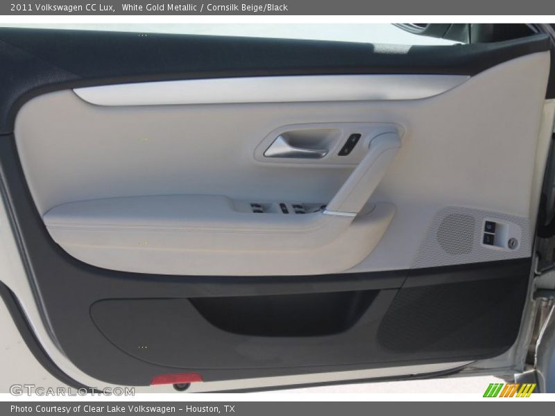 White Gold Metallic / Cornsilk Beige/Black 2011 Volkswagen CC Lux